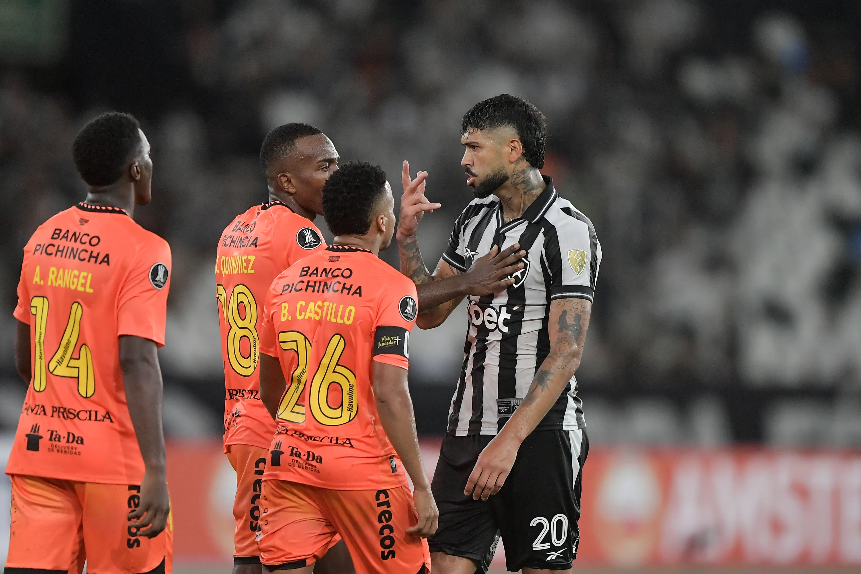 Barboza jogador do Botafogo durante partida contra o Barcelona de Guayaquil no estadio Engenhao pelo campeonato Copa Libertadores 2026. Foto: Thiago Ribeiro/AGIF