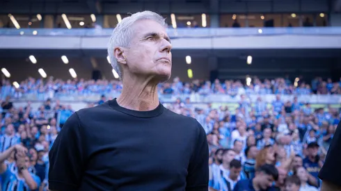 Luís Castro, técnico do Grêmio. Foto: Maxi Franzoi/AGIF
