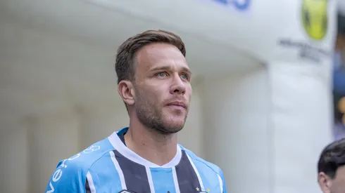 Arthur jogador do Grêmio durante partida contra o Mirassol no estádio Arena do Grêmio pelo campeonato Brasileiro A 2025. Foto: Liamara Polli/AGIF