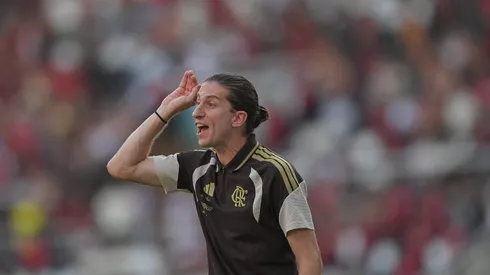 Filipe Luis tecnico do Flamengo durante partida contra o Botafogo no estadio Engenhao pelo campeonato Carioca 2026.
