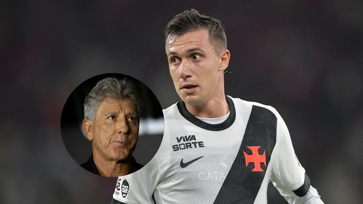 Lucas Piton jogador do Vasco durante partida contra o Flamengo /Renato Gaúcho técnico do Vasco (Imagem: Thiago Ribeiro/AGIF/Jorge Rodrigues/AGIF)