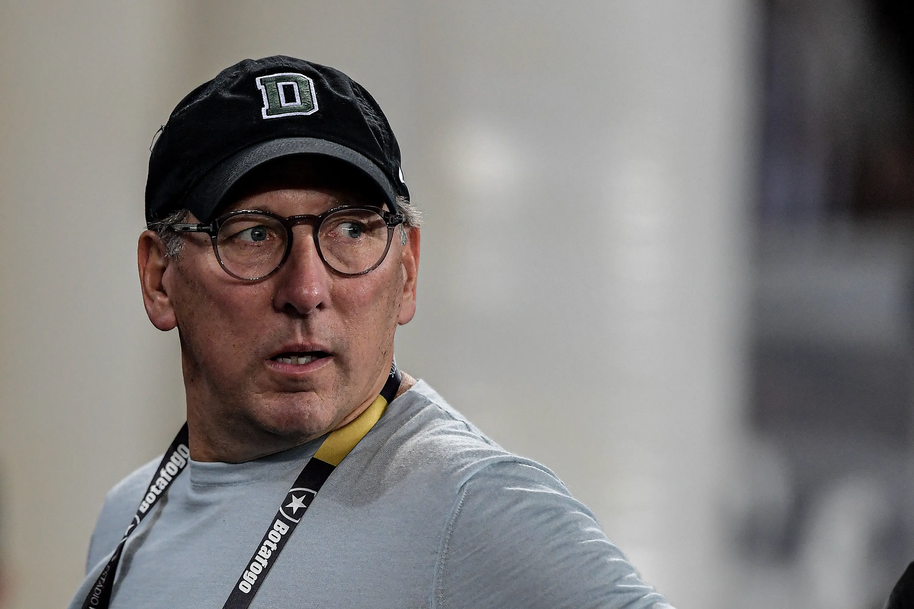 Textor dono do Botafogo durante partida contra o Palmeiras no estadio Engenhao pelo campeonato Brasileiro A 2023. Foto: Thiago Ribeiro/AGIF