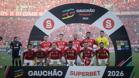 Elenco do Internacional na final do Gauchão 2026. Foto: Maxi Franzoi/AGIF
