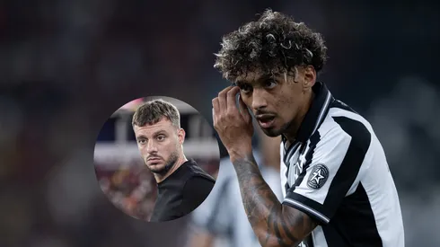 Medina jogador do Botafogo durante partida contra o Flamengo/ Martín Anselmi técnico do Botafogo durante partida contra o Flamengo (Imagem: Jorge Rodrigues/AGIF/ Thiago Ribeiro/AGIF)