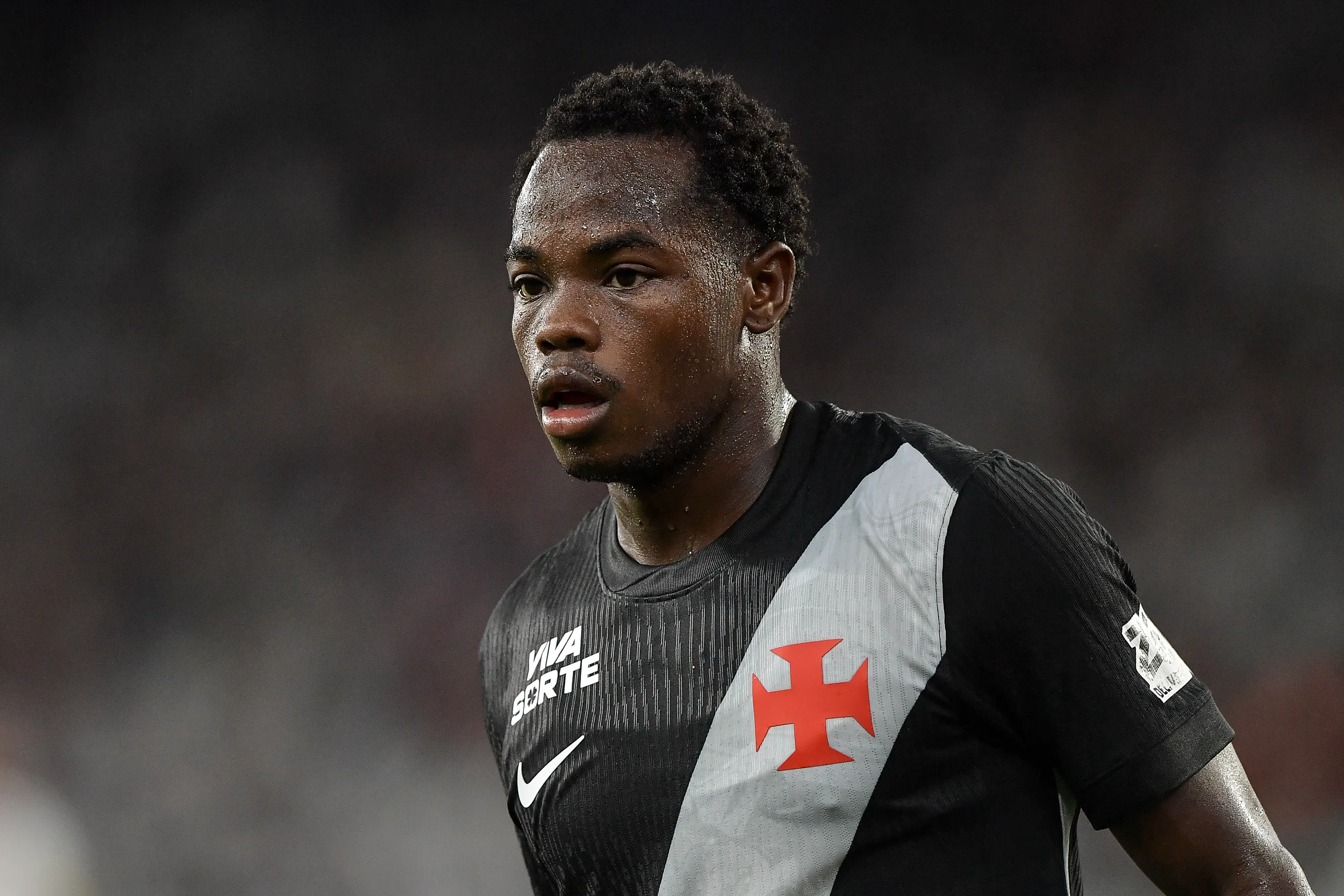 Andres Gomez jogador do Vasco durante partida contra o Fluminense no estadio Engenhao pelo campeonato Carioca 2026. Foto: Thiago Ribeiro/AGIF