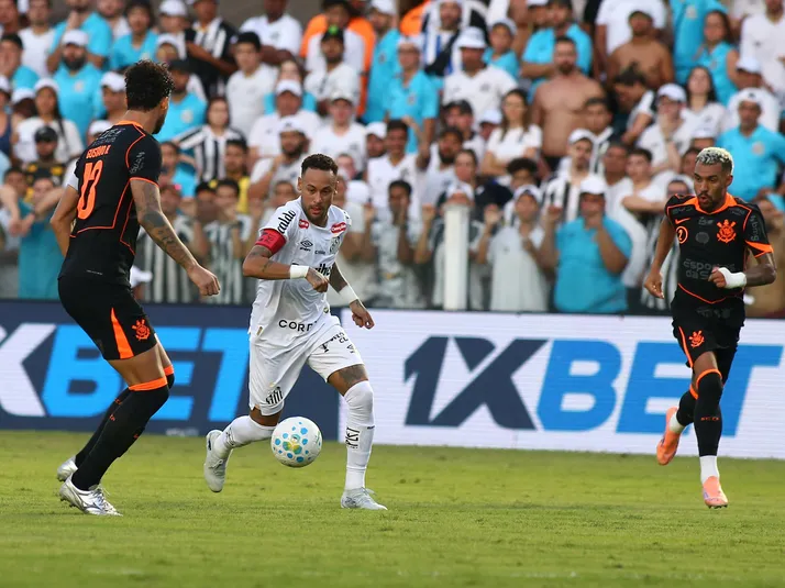 Santos e Corinthians mostra participação discreta de Neymar