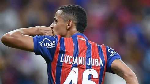 Luciano Juba jogador do Bahia durante partida contra o Sport no estadio Fonte Nova pelo campeonato Brasileiro A 2025. Foto: Jhony Pinho/AGIF
