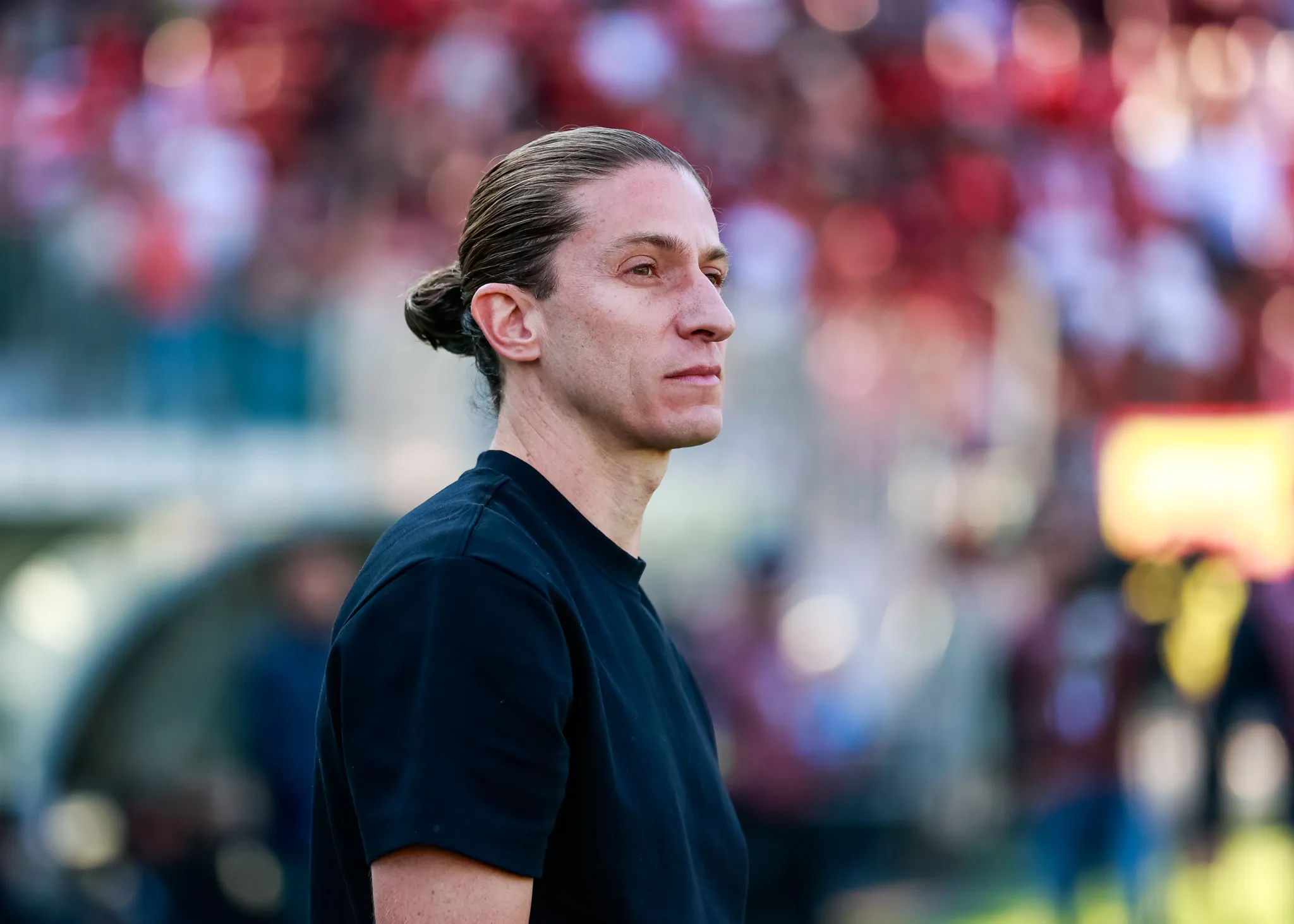 RS – CAXIAS DO SUL – 14/09/2025 – BRASILEIRO A 2025, JUVENTUDE X FLAMENGO – Filipe Luis tecnico do Flamengo durante partida contra o Juventude no estadio Alfredo Jaconi pelo campeonato Brasileiro A 2025. Foto: Luiz Erbes/AGIF