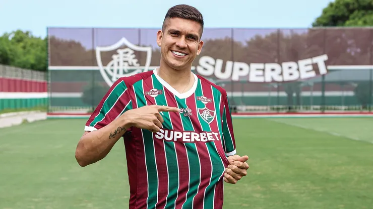 Julián Millán ainda não fez sua estreia pelo Fluminense. Foto: Lucas Merçon/Fluminense