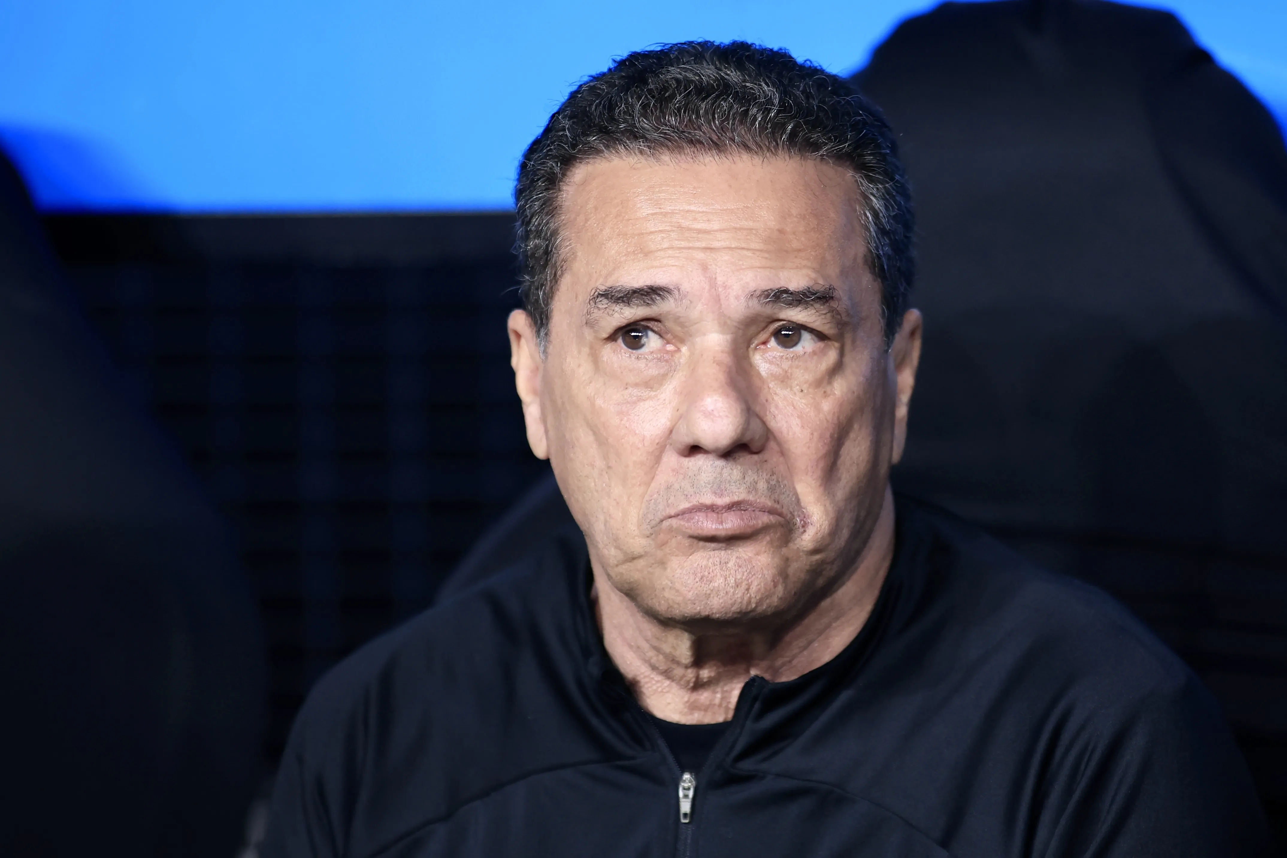 Vanderlei Luxemburgo tecnico do Corinthians durante partida contra o Estudiantes no estadio Arena Corinthians pelo campeonato Copa Sul-Americana 2023. Foto: Marcello Zambrana/AGIF