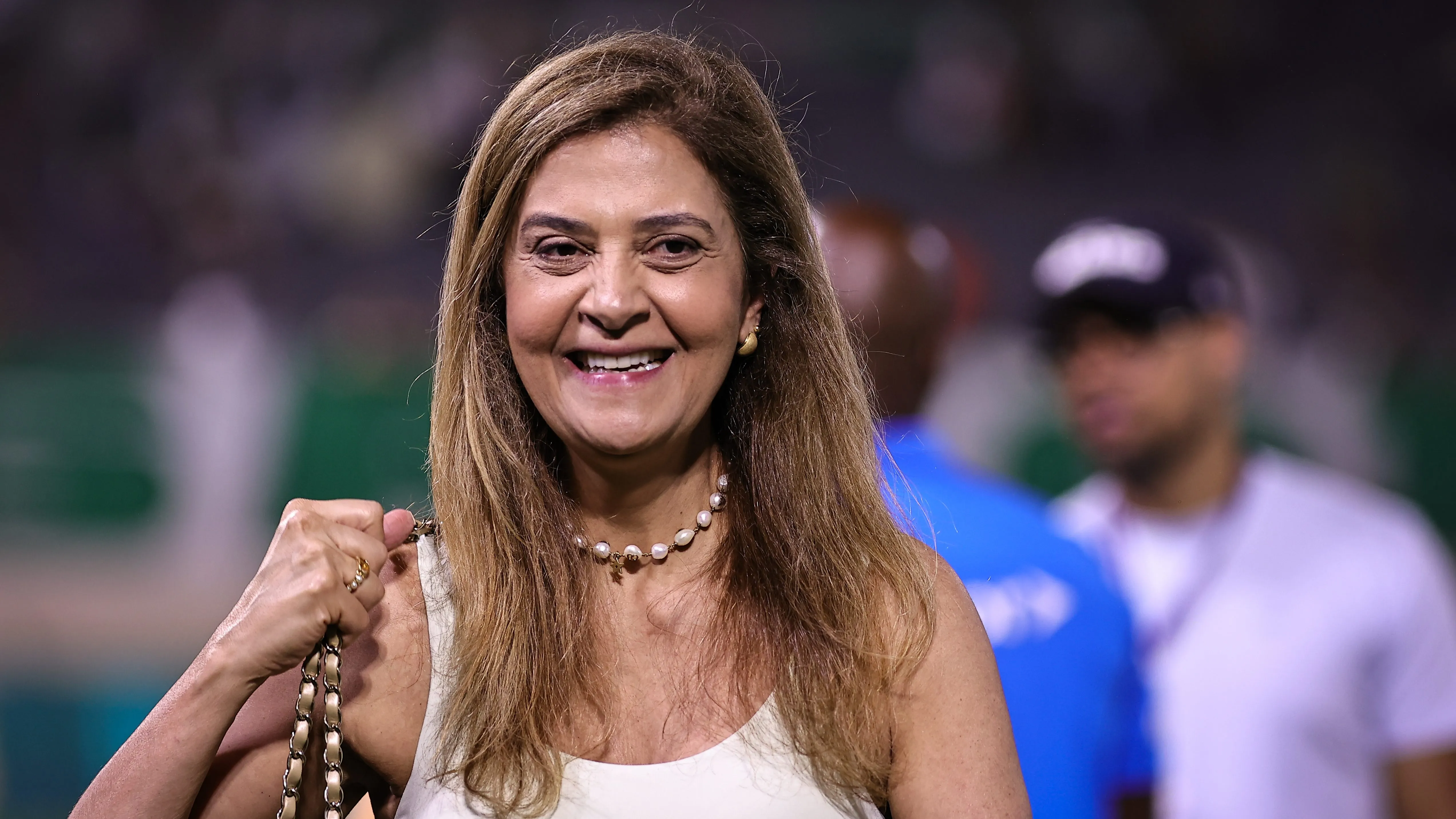 Leila Pereira, presidente do Palmeiras. Foto: Fabio Giannelli/AGIF