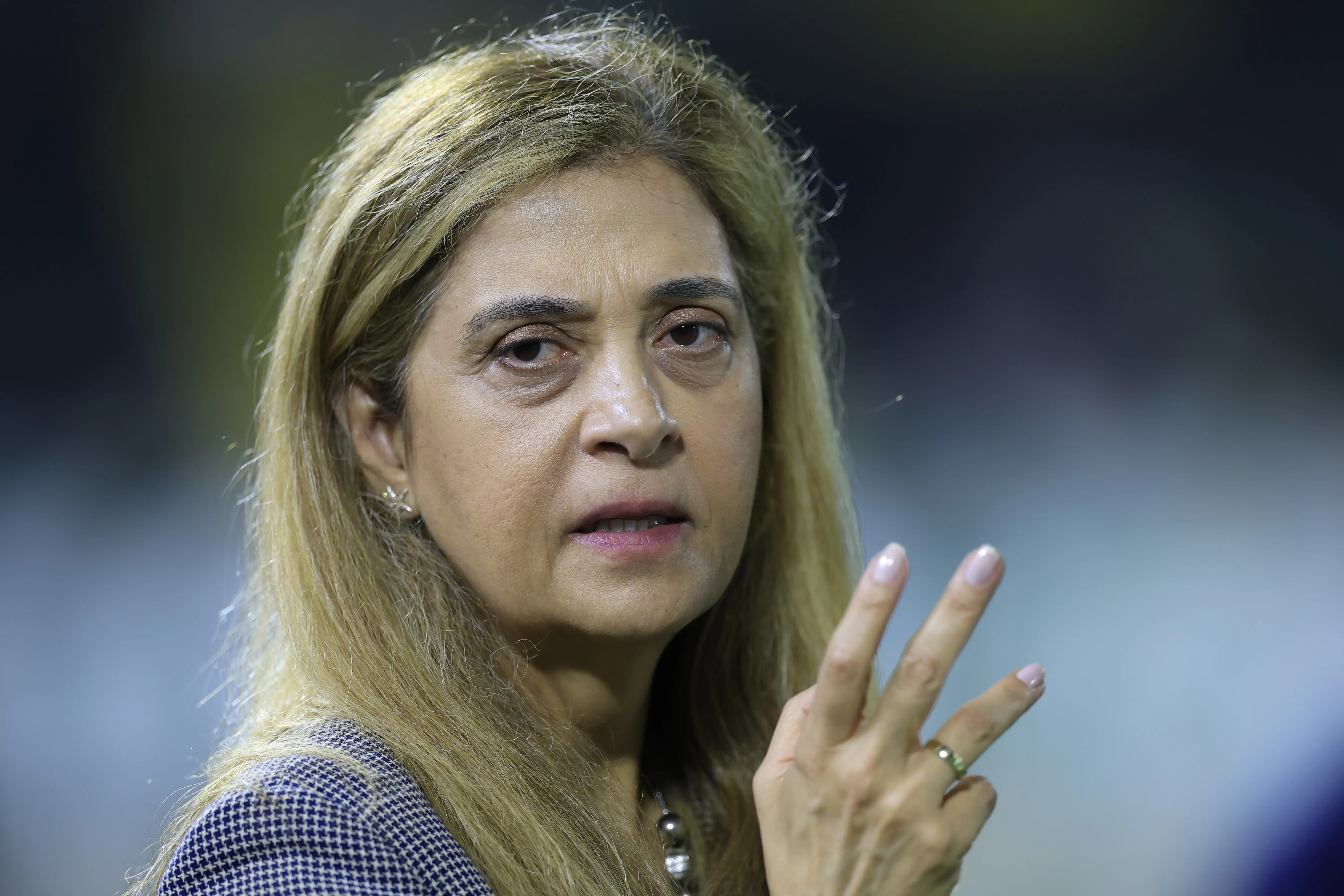 Leila Pereira, presidente do Palmeiras – Foto: Marcello Zambrana/AGIF