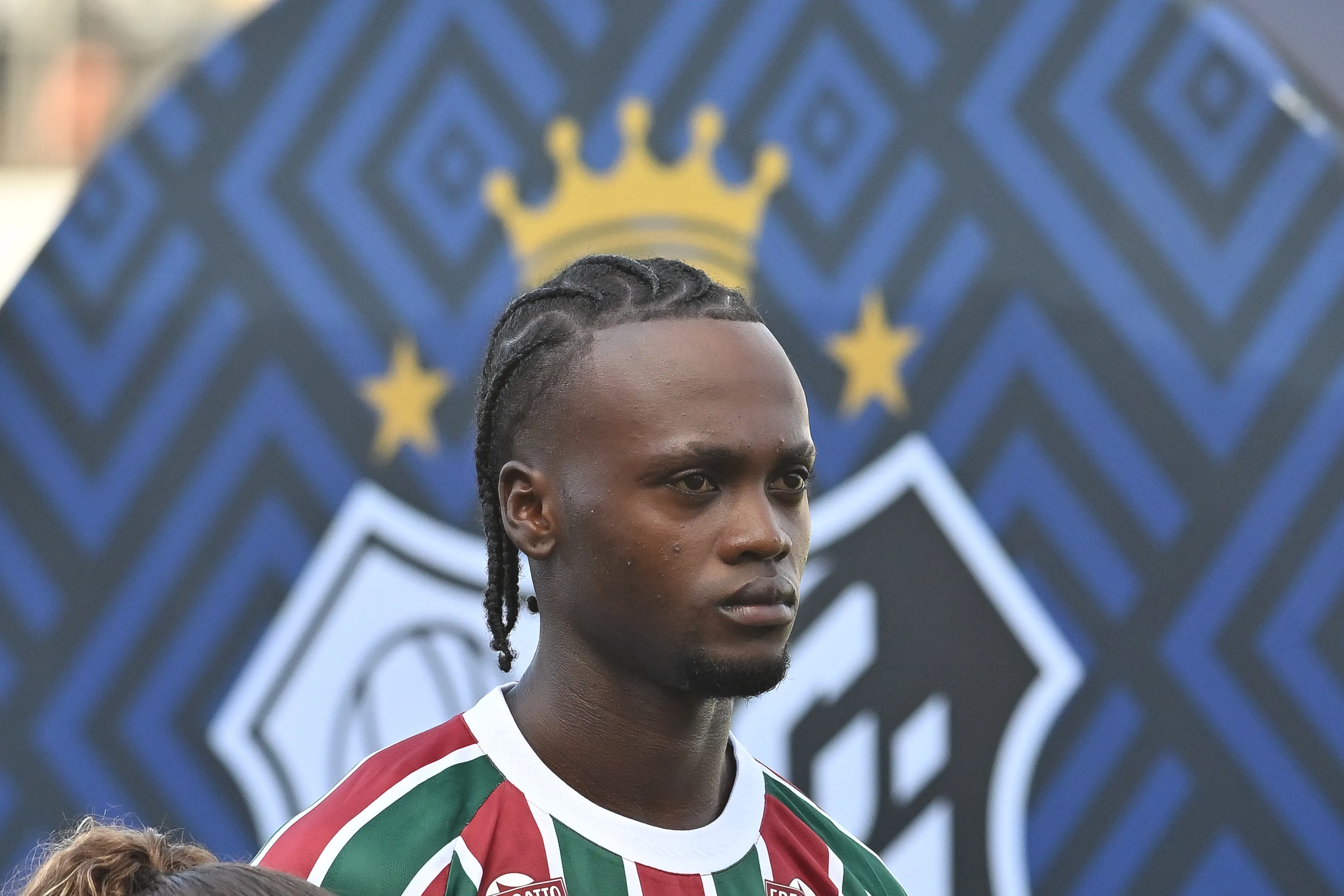 SP – SANTOS – 31/08/2025 – BRASILEIRO A 2025, SANTOS X FLUMINENSE – Santi Moreno jogador do Flumiense durante partida contra o Santos no estadio Vila Belmiro pelo campeonato Brasileiro A 2025. Foto: Jota Erre/AGIF