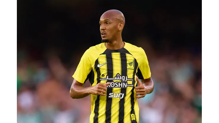 SEVILLE, SPAIN - AUGUST 03: Fabinho Tavares of Al Ittihad looks on before a Pre-Season Friendly match between Real Betis and Al Ittihad at Estadio Benito Villamarin on August 03, 2024 in Seville, Spain. (Photo by Fran Santiago/Getty Images)