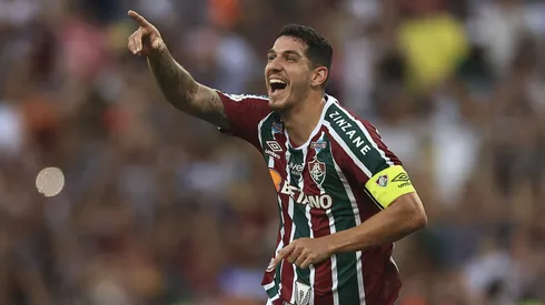 Nino of Fluminense celebrates after scoring the second goal of his team during the match between Fluminense and Athletico Paranaense as part of Brasileirao 2023 at Maracana Stadium on April 22, 2023 in Rio de Janeiro, Brazil.