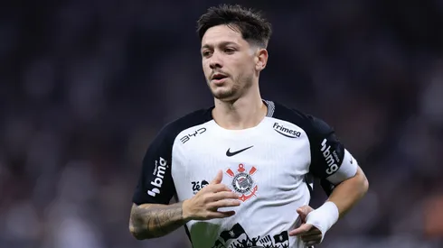 Rodrigo Garro jogador do Corinthians durante partida contra o Capivariano no estádio Arena Corinthians pelo campeonato Paulista 2026. Foto: Marcello Zambrana/AGIF