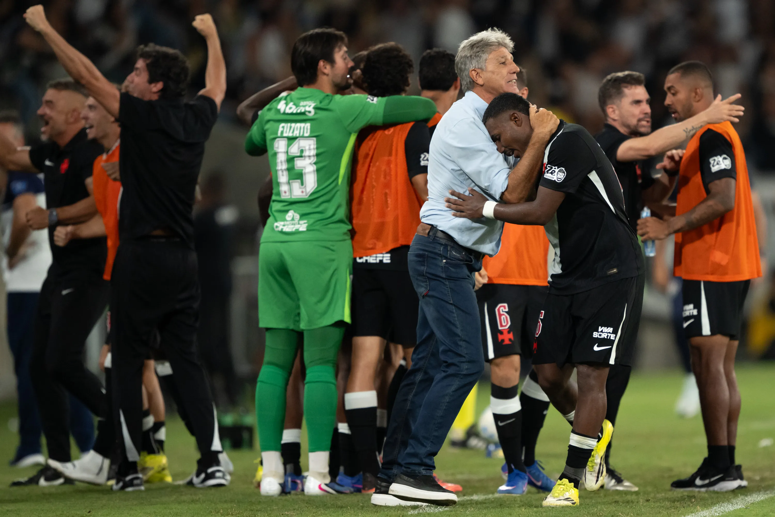 Renato Gaucho tecnico do Vasco durante partida contra o Fluminense no estadio Maracana pelo campeonato Brasileiro A 2026. Foto: Jorge Rodrigues/AGIF