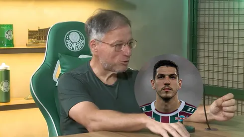 Anderson Barros, diretor de futebol do Palmeiras, em entrevista para o Canal do clube/ Nino jogador do Fluminense durante partida contra o América-MG (Imagem: Reprodução/Palmeiras/Thiago Ribeiro/AGIF)