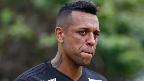 Sidão durante treinamento do São Paulo em 2018.