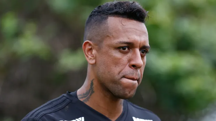 Sidão durante treinamento do São Paulo em 2018.