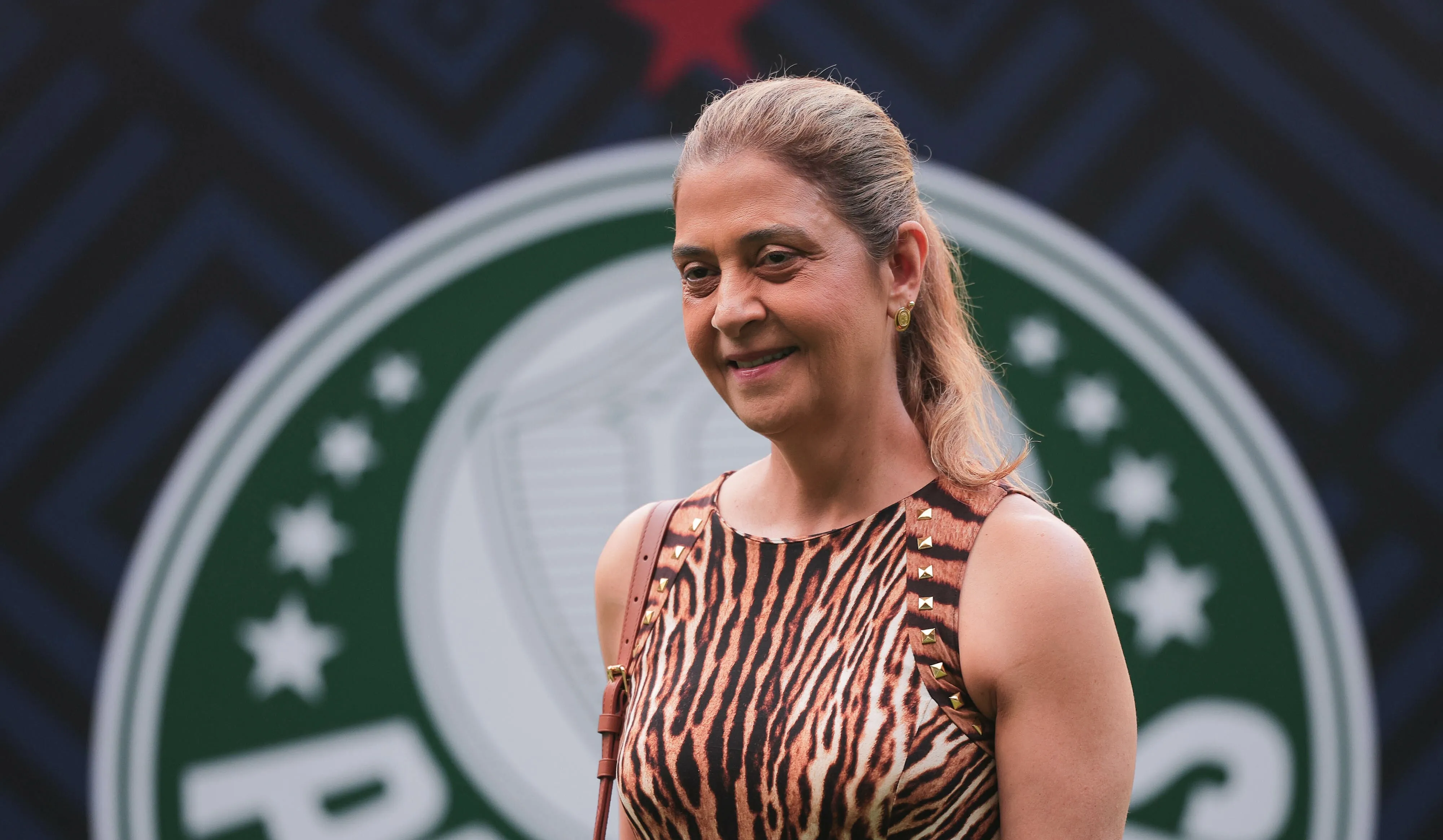 Leila Pereira, presidente do Palmeiras. Foto: Ettore Chiereguini/AGIF