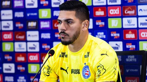 Foto: Letícia Martins/EC Bahia - João Paulo durante coletiva de apresentação no Bahia.