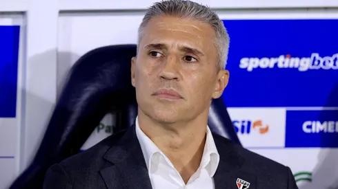 Crespo durante clássico contra o Palmeiras no Campeonato Paulista de 2026.