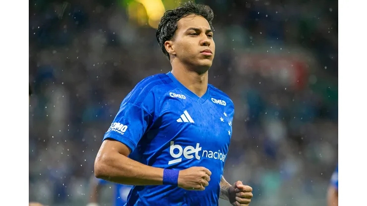 MG - BELO HORIZONTE - 08/02/2026 - MINEIRO 2026, CRUZEIRO X AMERICA-MG - Kaio Jorge jogador do Cruzeiro comemora seu gol durante partida contra o America-MG no estadio Mineirao pelo campeonato Mineiro 2026. Foto: Fernando Moreno/AGIF