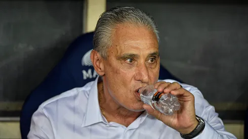 Tite tecnico do Flamengo durante partida contra o Palmeiras no estadio Maracana pelo campeonato Brasileiro A 2023.