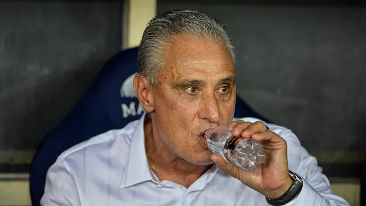 Tite tecnico do Flamengo durante partida contra o Palmeiras no estadio Maracana pelo campeonato Brasileiro A 2023.