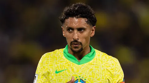 Marquinhos pela Seleção Brasileira em partida diante do Chile no Maracanã. (Photo by Ruano Carneiro/Getty Images)