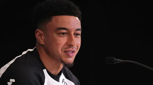 SP – SAO PAULO – 11/03/2026 – BRASILEIRO A 2026, CORINTHIANS X CORITIBA – Jesse Lingard fala com a imprensa durante sua apresentacao como novo jogador do corinthians antes de partida contra o Coritiba no estadio Arena Corinthians pelo campeonato Brasileiro A 2026. Foto: Ettore Chiereguini/AGIF