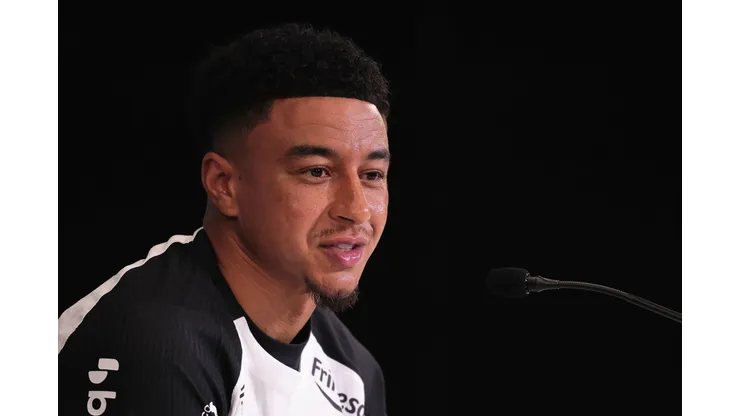 SP - SAO PAULO - 11/03/2026 - BRASILEIRO A 2026, CORINTHIANS X CORITIBA - Jesse Lingard fala com a imprensa durante sua apresentacao como novo jogador do corinthians antes de partida contra o Coritiba no estadio Arena Corinthians pelo campeonato Brasileiro A 2026. Foto: Ettore Chiereguini/AGIF