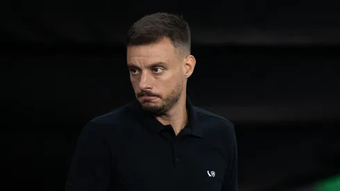 Martin Anselmi tecnico do Botafogo durante partida contra o Nacional Potosi no estadio Engenhao pelo campeonato Copa Libertadores 2026. Foto: Jorge Rodrigues/AGIF