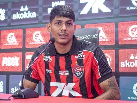 Zé Vitor é apresentado pelo Vitória e projeta temporada