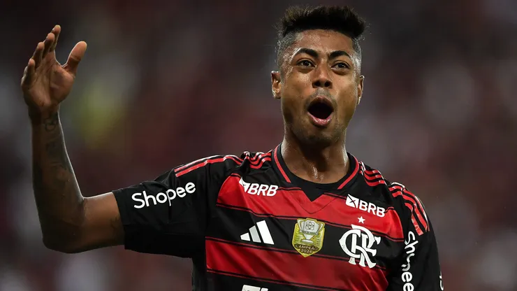 Bruno Henrique jogador do Flamengo durante partida contra o Fortaleza no estadio Maracana pelo campeonato Brasileiro A 2025.
