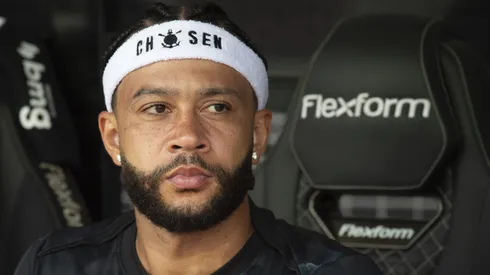 Memphis Depay jogador do Corinthians durante partida contra o Juventude no estadio Arena Corinthians pelo campeonato Brasileiro A 2025.