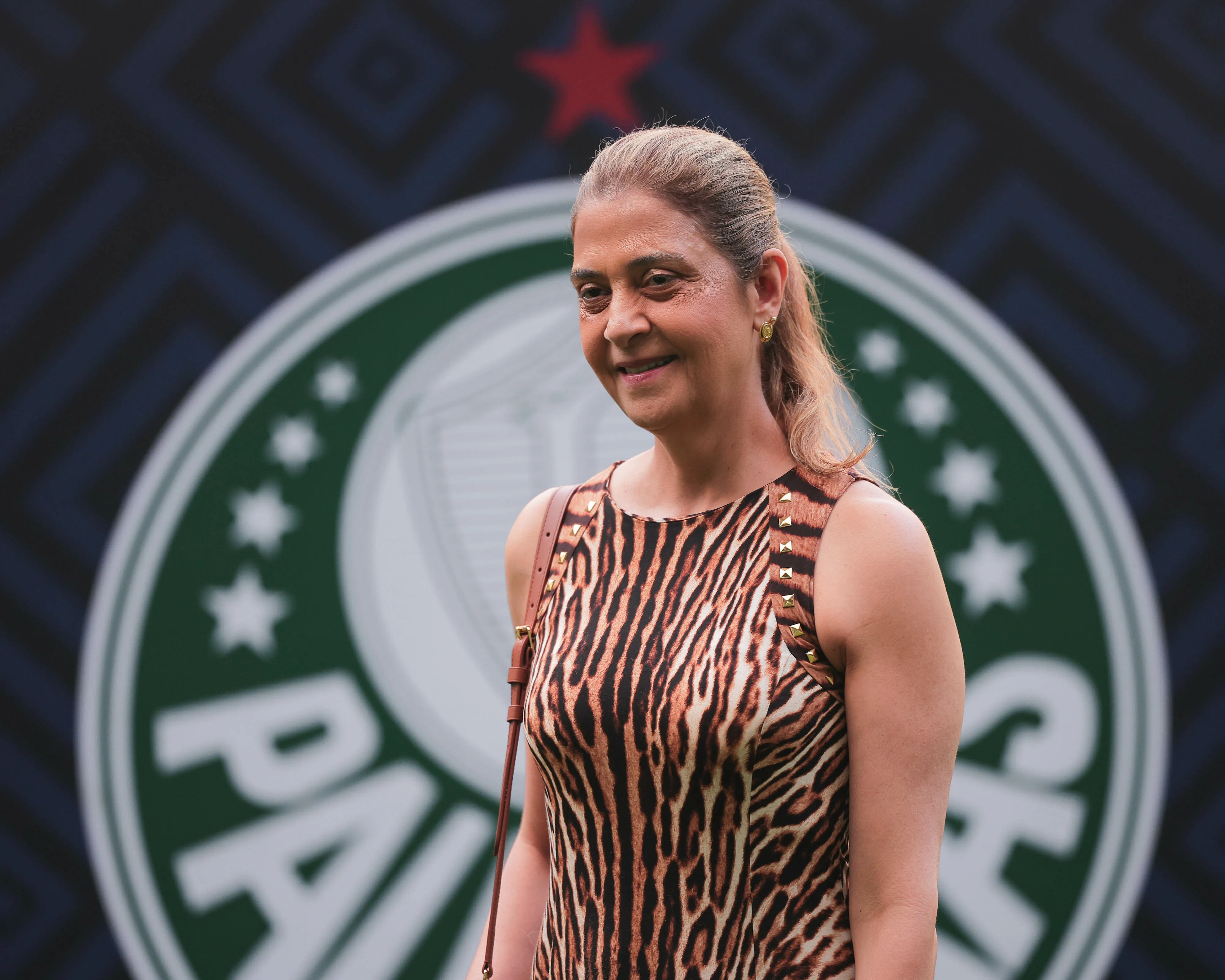 SP – SAO PAULO – 15/03/2026 – BRASILEIRO A 2026, PALMEIRAS X MIRASSOL – Leila Pereira presidente do Palmeiras durante partida contra o Mirassol no estadio Arena Allianz Parque pelo campeonato Brasileiro A 2026. Foto: Ettore Chiereguini/AGIF