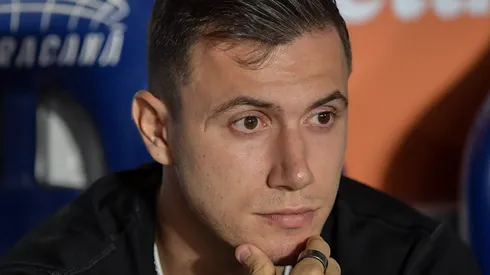 Lucas Piton jogador do Vasco durante aquecimento antes da partida contra o Fluminense no estadio Maracana pelo campeonato Copa Do Brasil 2025. Foto: Thiago Ribeiro/AGIF