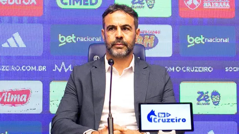 Artur Jorge durante sua apresentacao oficial como Tecnico do Cruzeiro em coletiva de imprensa realizada no CT Toca II. Foto: Fernando Moreno/AGIF