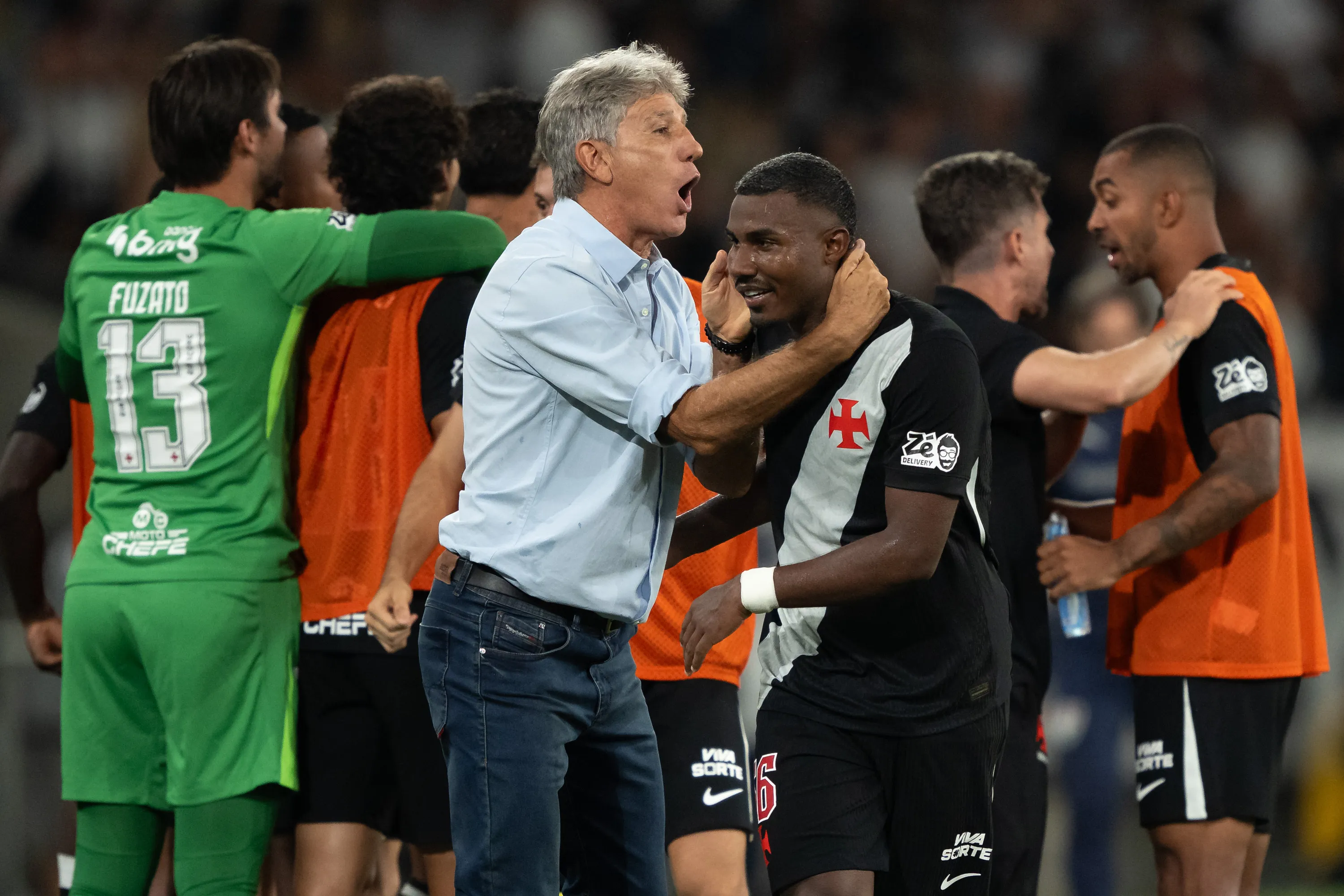 RJ – RIO DE JANEIRO – 18/03/2026 – BRASILEIRO A 2026, VASCO X FLUMINENSE – Renato Gaucho tecnico do Vasco durante partida contra o Fluminense no estadio Maracana pelo campeonato Brasileiro A 2026. Foto: Jorge Rodrigues/AGIF