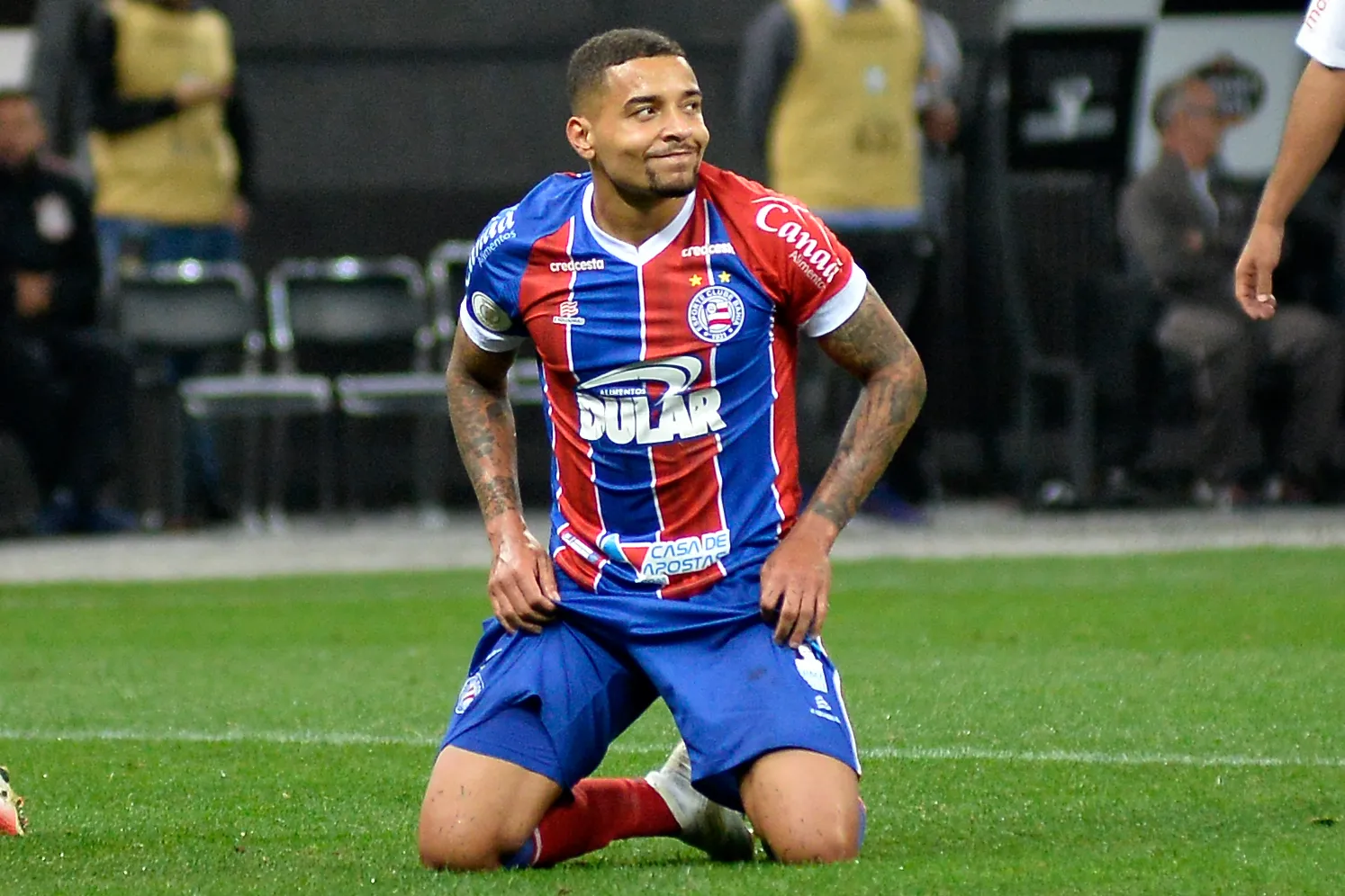 SP – Sao Paulo – 21/09/2019 – Brasileiro A 2019, Corinthians x Bahia – Gregore jogador do Bahia lamenta chance perdida durante partida contra o Corinthians no estadio Arena Corinthians pelo campeonato Brasileiro A 2019. Foto: Bruno Ulivieri/AGIF