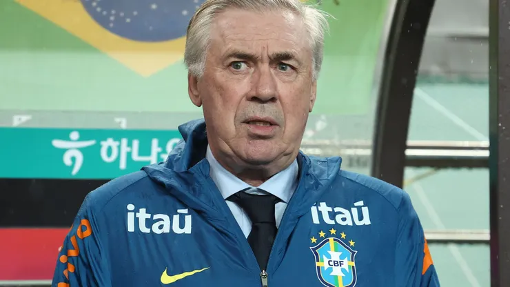 Carlo Ancelotti, técnico da Seleção Brasileira. Foto: Chung Sung-Jun/Getty Images