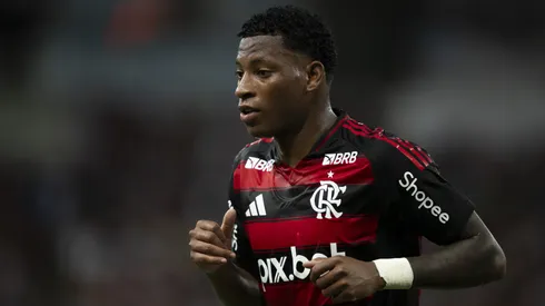 Plata jogador do Flamengo durante partida contra o Marica no estadio Maracana pelo campeonato Carioca 2025.