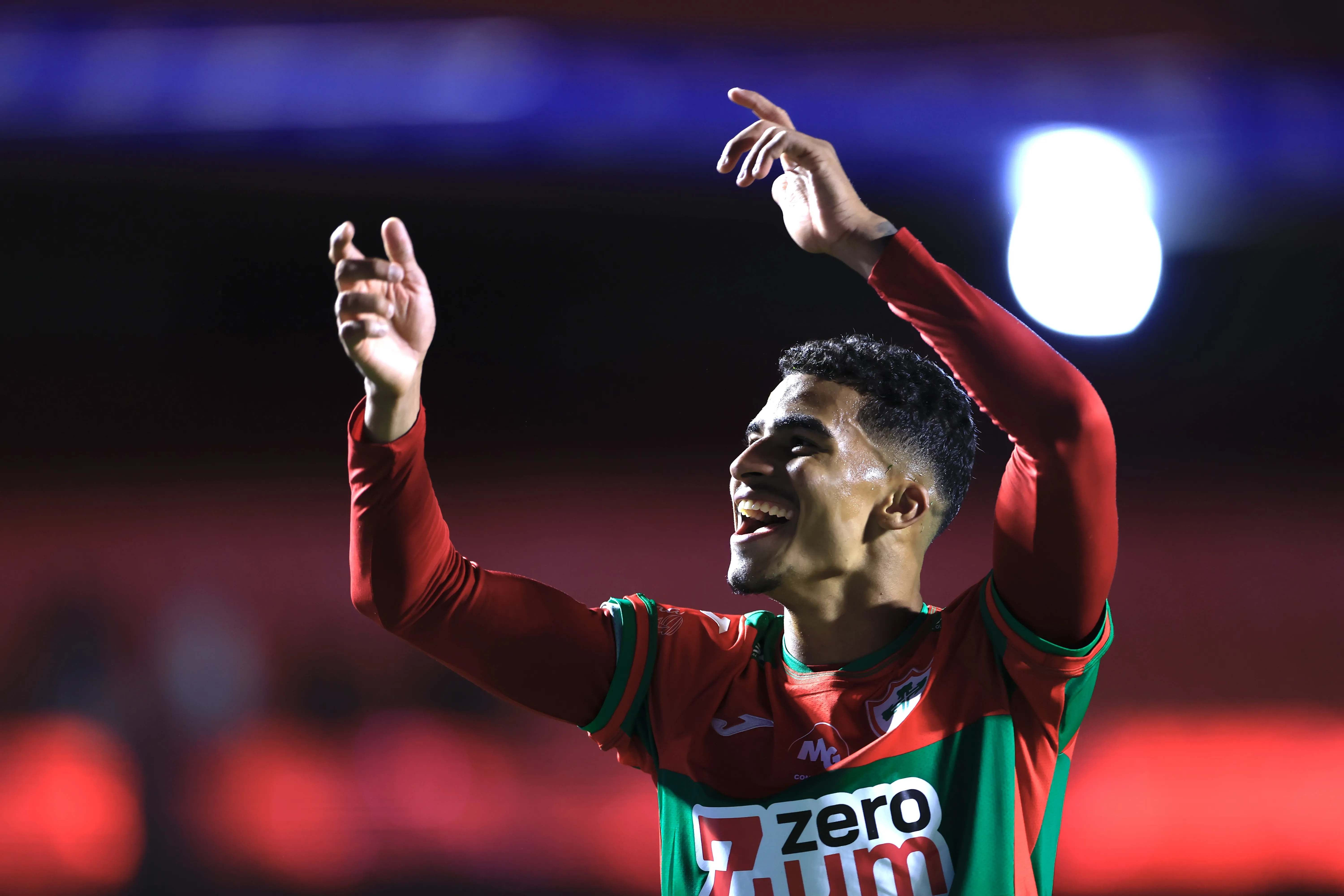 Renê comemorando gol durante partida contra o São Paulo no Campeonato Paulista de 2026. Foto: Marcello Zambrana/AGIF