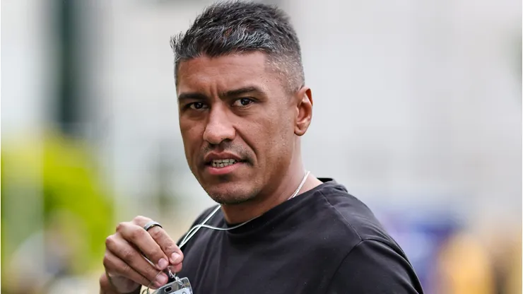 Paulinho durante partida entre São Bernardo e Mirassol no Campeonato Paulista de 2026.