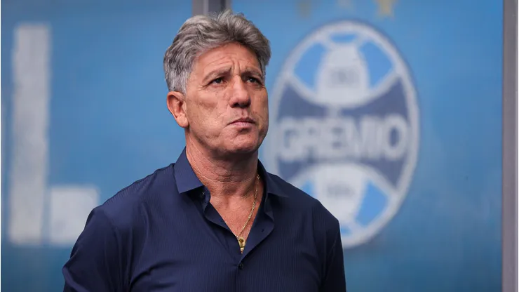 Renato Portaluppi tecnico do Gremio durante partida contra o Corinthians no estadio Arena do Gremio pelo campeonato Brasileiro A 2024. Foto: Maxi Franzoi/AGIF