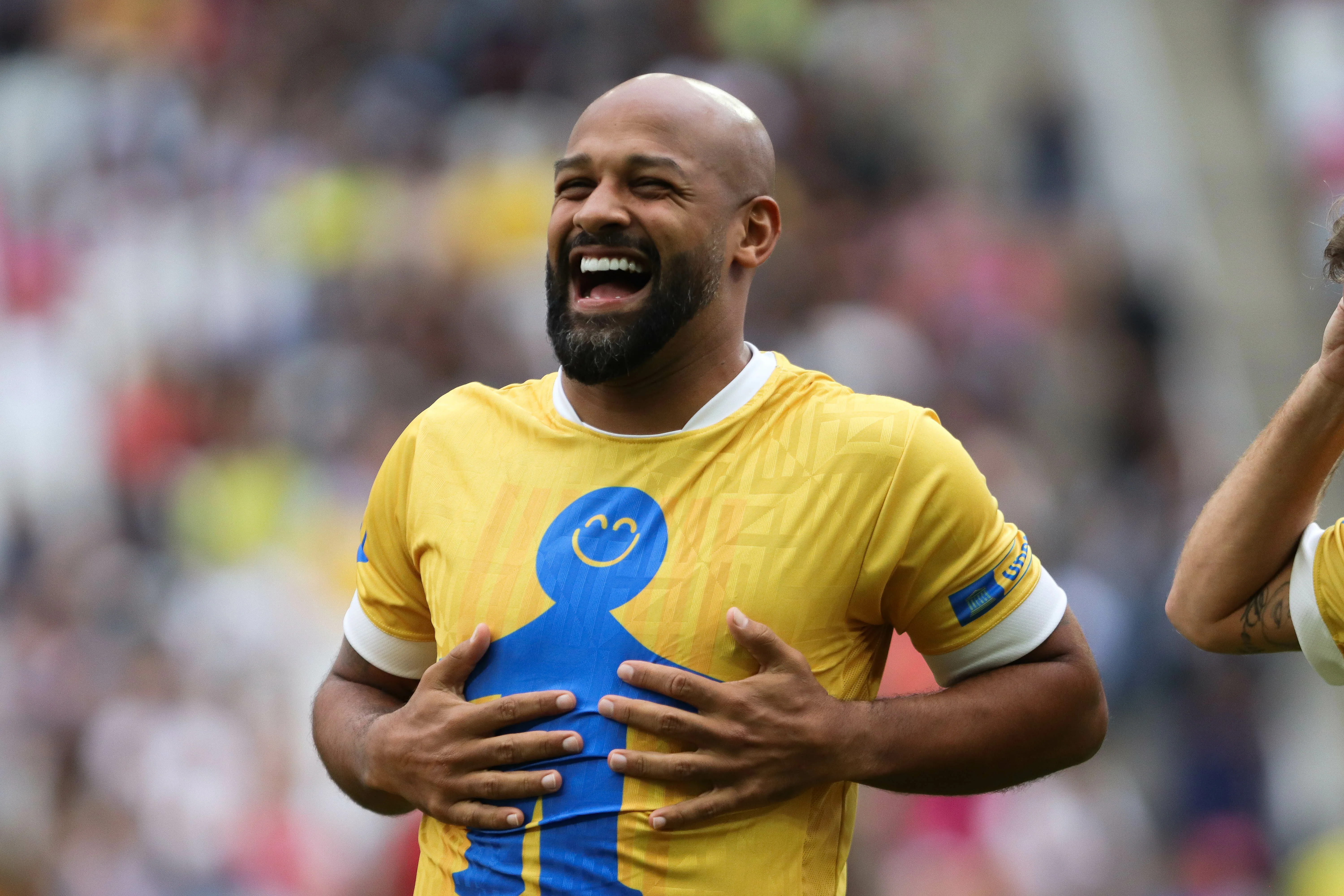 Fellipe Bastos durante partida festiva na Neo Química Arena. Foto: Reinaldo Campos/AGIF