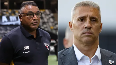 Roger Machado e Crespo. Fotos: Gilson Lobo/AGIF e Joisel Amaral/AGIF