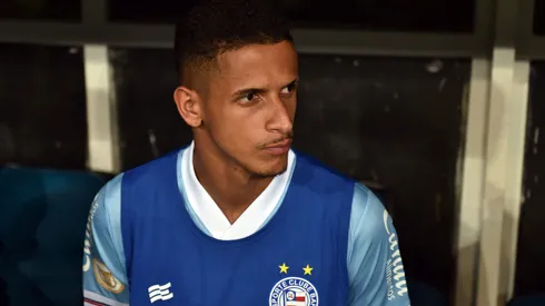 Luciano Juba, jogador do Bahia durante partida contra o Vasco no estadio Arena Fonte Nova pelo campeonato Brasileiro A 2023.